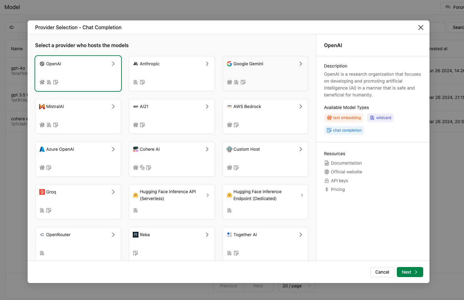 Base Model Selection Placeholder